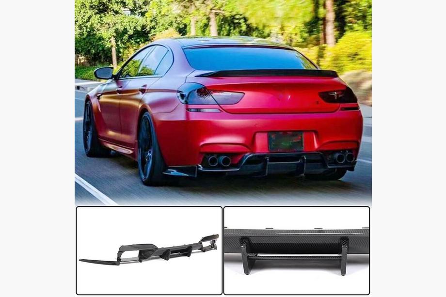 BMW 6 Series F12/F13/F06 2011-2018 Dyfuzor tylnego zderzaka FRP V6 (do M6) Image