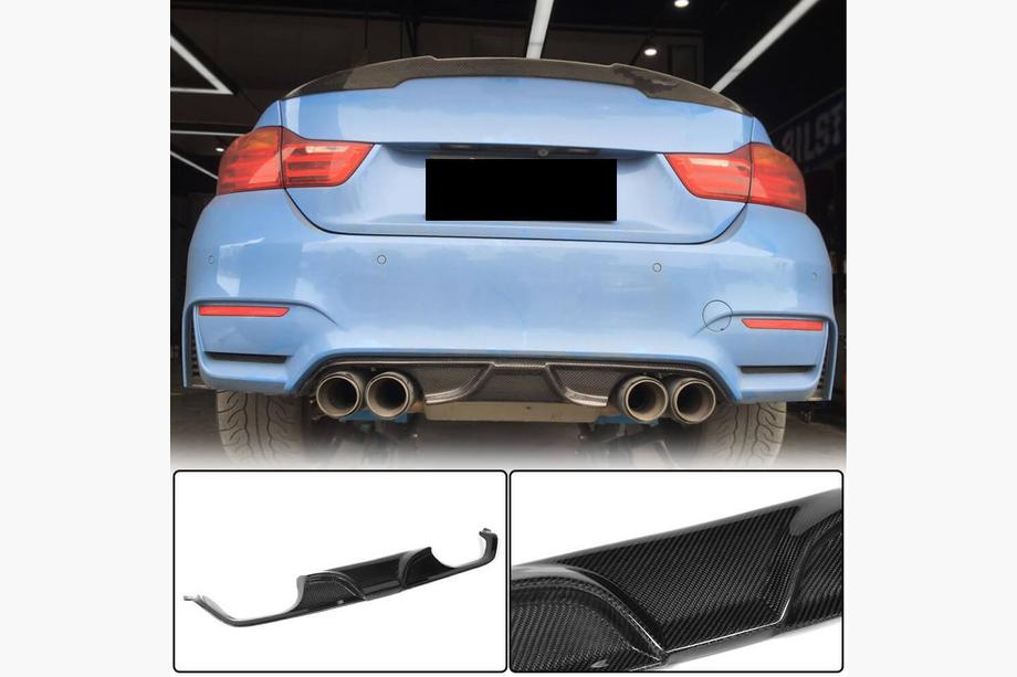 BMW 3 Series F30/F31 2012-2019 Dyfuzor tylnego zderzaka V7 (do F80, Carbon) Zdjęcia 1