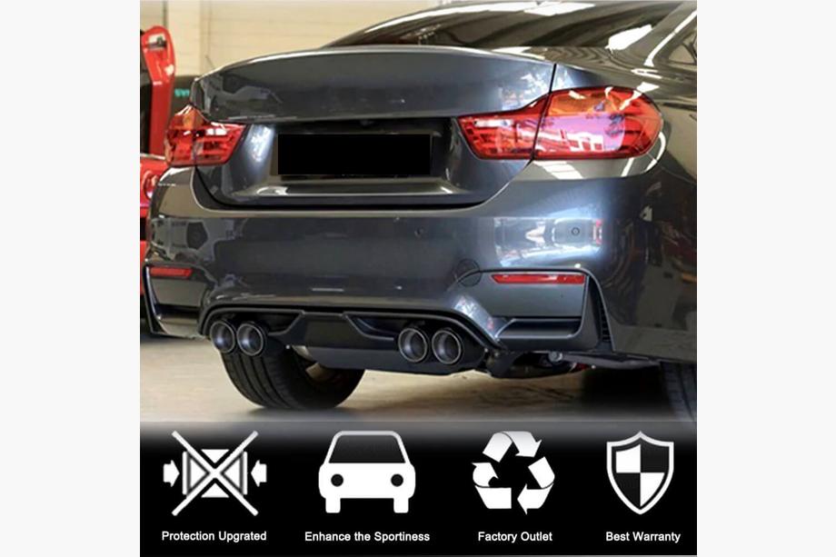BMW 3 Series F30/F31 2012-2019 Dyfuzor tylnego zderzaka V7 (do F80, Carbon) Zdjęcia 2