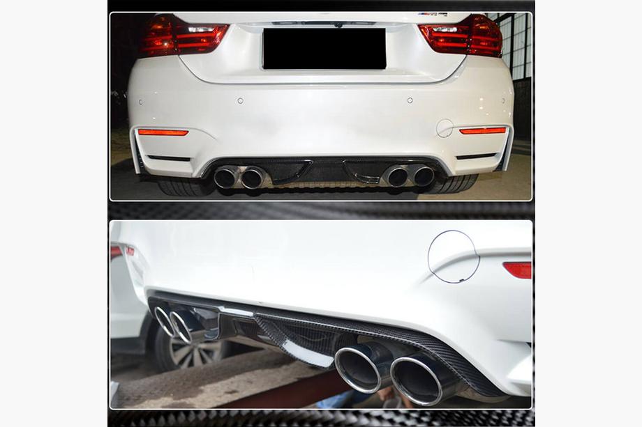 BMW 3 Series F30/F31 2012-2019 Dyfuzor tylnego zderzaka V7 (do F80, Carbon) Zdjęcia 3
