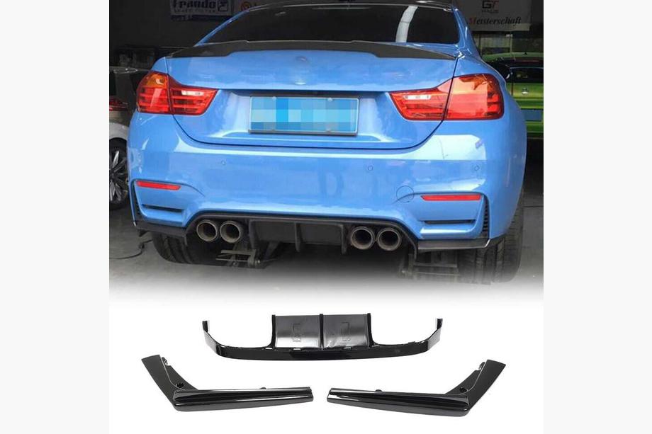 BMW 3 Series F30/F31 2012-2019 Dyfuzor Tylnego Zderzaka ABS V14 (do F80) Image