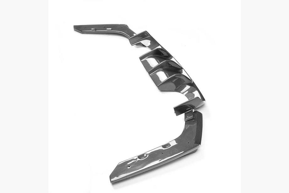 BMW 4 Series F32/F33/F36 2012-2020 Dyfuzor tylnego zderzaka V4 (do F82/F83, Carbon) Image