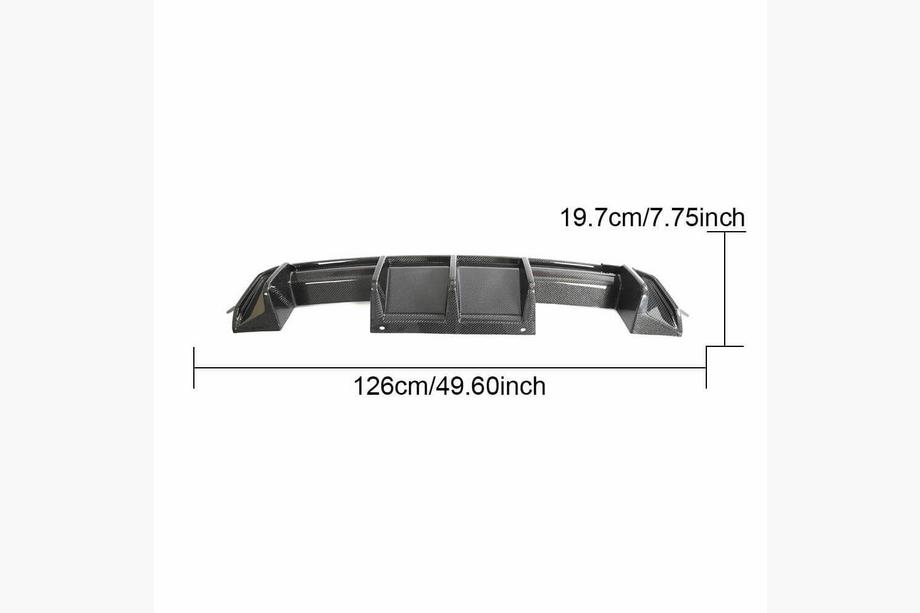 BMW 3 Series G20/G21 2018- Dyfuzor Tylny V1 (do G80, Carbon) Zdjęcia 14