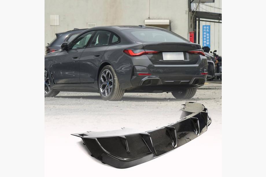 BMW 4 Series G22/23/26 2020- Dyfuzor Tylny V1 (do i4 G26 M-Sport, Carbon) Zdjęcia 1