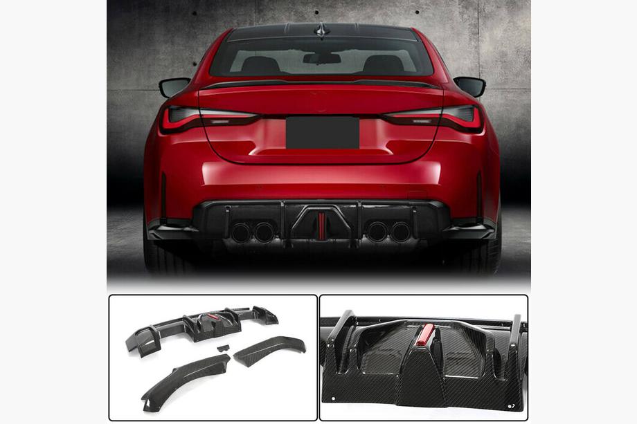 BMW 4 Series G22/23/26 2020- Dyfuzor Tylny V4 (do G82/G83, Carbon) Image