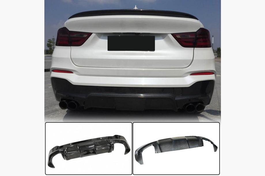 BMW X4 F26 2014-2018 Dyfuzor tylnego zderzaka (do M-Sport, Carbon) Zdjęcia 1