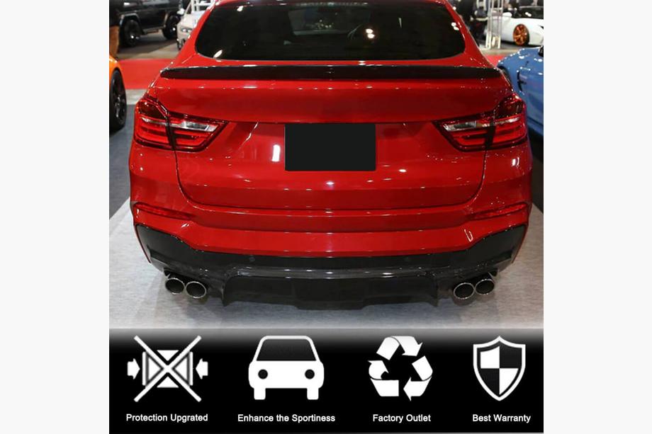 BMW X4 F26 2014-2018 Dyfuzor tylnego zderzaka (do M-Sport, Carbon) Zdjęcia 2
