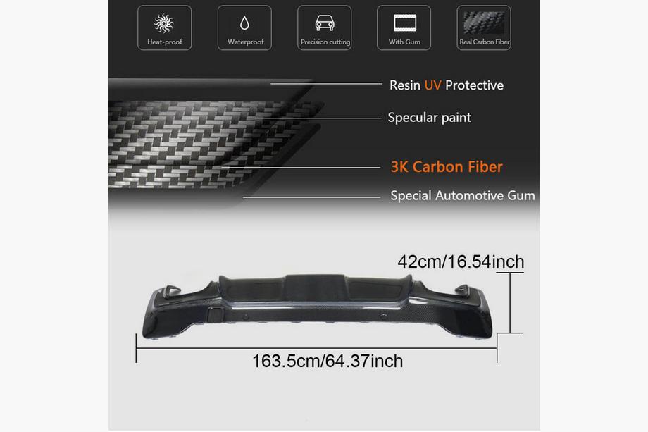 BMW X4 F26 2014-2018 Dyfuzor tylnego zderzaka (do M-Sport, Carbon) Zdjęcia 5