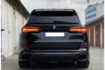 BMW X5 G05 2019–2026 Dyfuzor tylnego zderzaka V2 (2018-2022, Czarny Połysk) zdjęcia 8