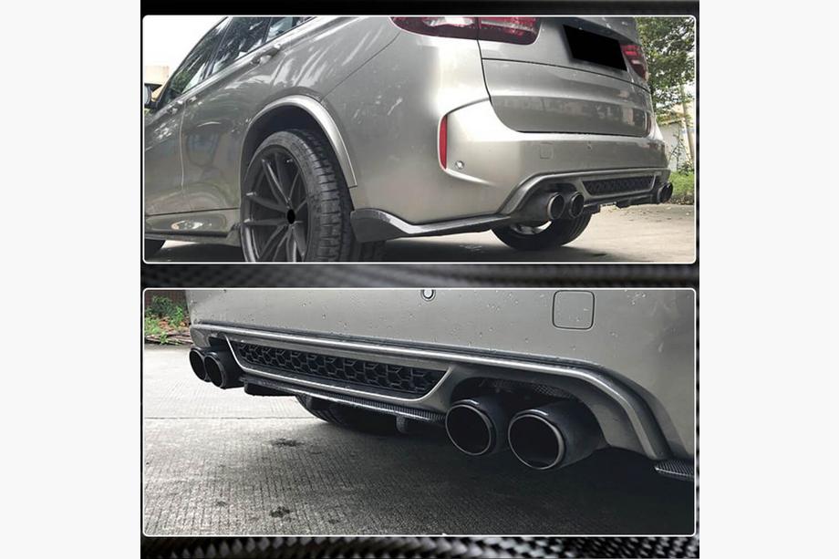 BMW X6 F16 2014-2019 Dyfuzor tylny V1 (do F86, karbon) Zdjęcia 3