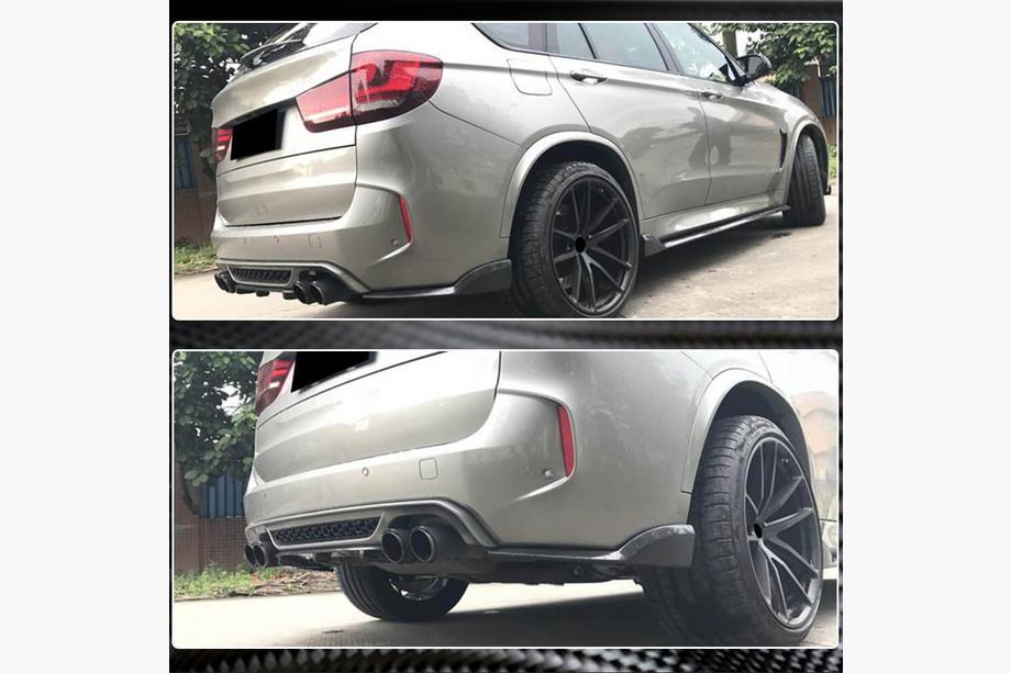 BMW X6 F16 2014-2019 Dyfuzor tylny V1 (do F86, karbon) Zdjęcia 4