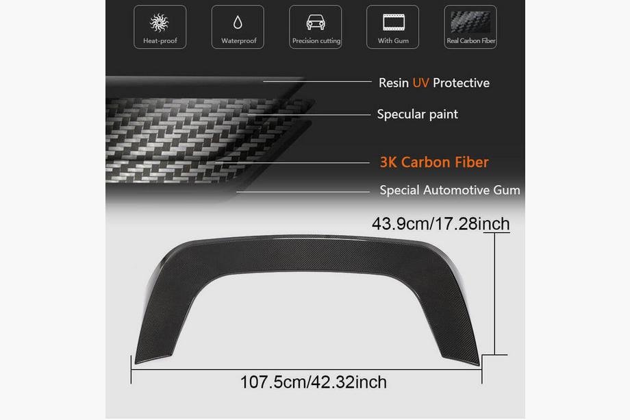 BMW I3 2013-2022 Spoiler tylnej szyby FRP V2 Zdjęcia 8