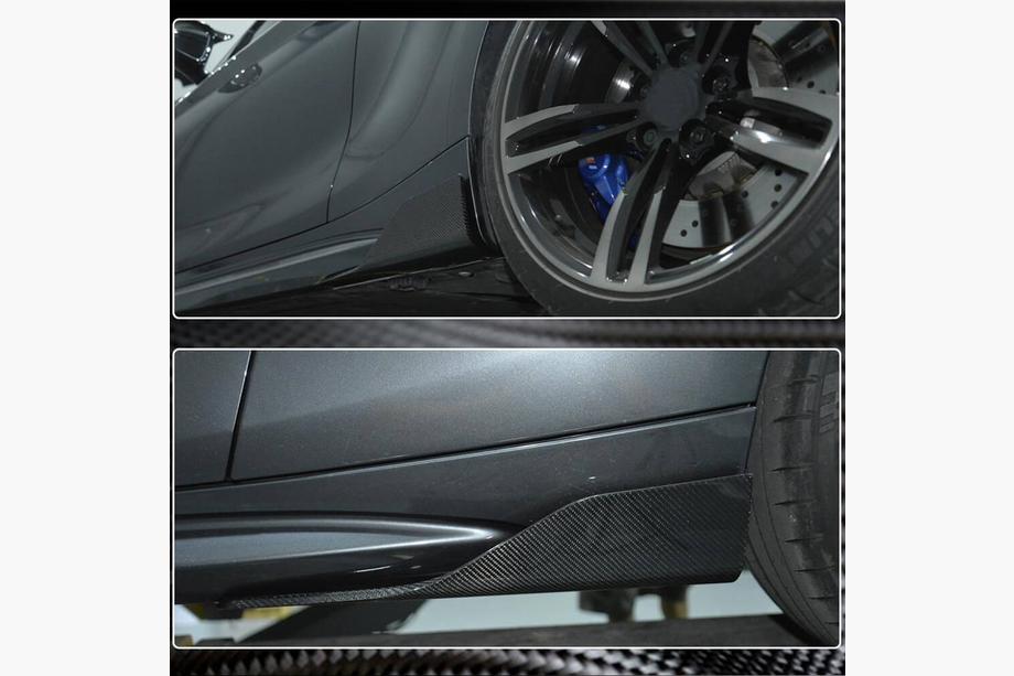 BMW 2 Series F22/F23 2014-2021 Nakładki progowe Carbon V5 (do M-Competition) Zdjęcia 4