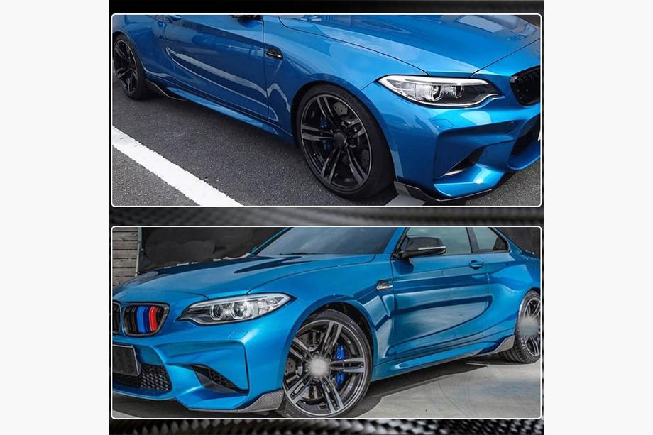 BMW 2 Series F22/F23 2014-2021 Nakładki progowe Carbon V5 (do M-Competition) Zdjęcia 5