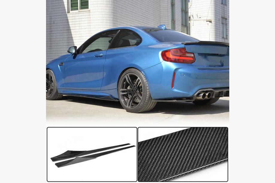 BMW 2 Series F22/F23 2014-2021 Nakładki progowe V1 (do F87, Carbon) Image