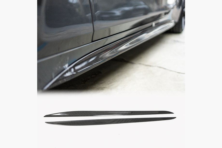 BMW 4 Series G22/23/26 2020- Nakładki progowe V2 (do G22/G23 M-Sport, Carbon) Image