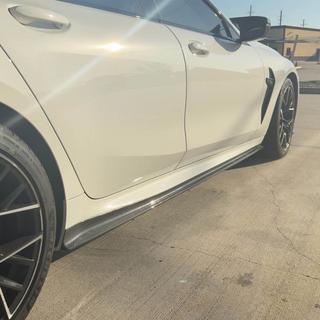 Nakładki progowe V1 (do G16 M-Sport/F93 M8, Carbon) BMW 8 Series G14/G15/G16 2018- zdjęcia 4