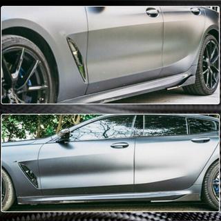 Nakładki progowe V2 (do G16 M-Sport/F93 M8, Carbon) BMW 8 Series G14/G15/G16 2018- zdjęcia 4