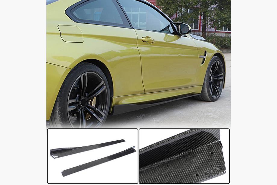 BMW 4 Series F32/F33/F36 2012-2020 Nakładki progowe V2 (do F82/F83, Carbon) Image