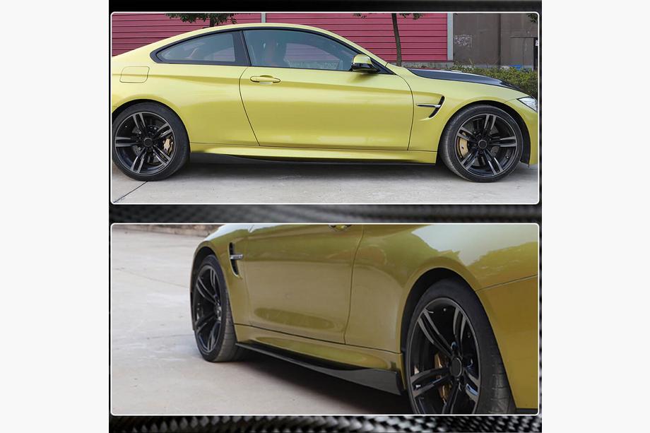 BMW 4 Series F32/F33/F36 2012-2020 Nakładki progowe V2 (do F82/F83, Carbon) Zdjęcia 3