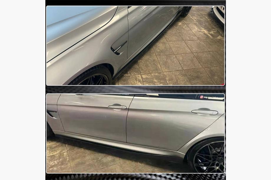 BMW 4 Series F32/F33/F36 2012-2020 Nakładki progowe V2 (do F82/F83, Carbon) Zdjęcia 4