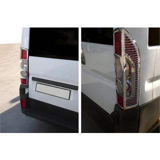 Chromowane Nakładki na Tylne Lampy z Wygięciem (2006-2014, 2 szt, Plastik) Fiat Ducato 2006-2025 zdjęcia 1