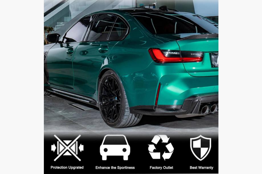 BMW 3 Series G20/G21 2018- Nakładki progowe V4 (do G80, Carbon) Zdjęcia 2