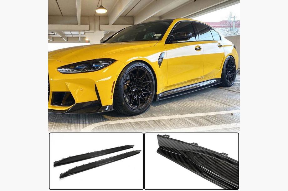 BMW 3 Series G20/G21 2018- Nakładki progowe Carbon V5 (do G80) Image