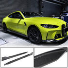 BMW 4 Series G22/23/26 2020- Nakładki progowe V2 (do G82/G83, Carbon) zdjęcia 1