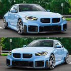 BMW 2 Series G42 2021- Nakładki progowe ABS V4 (do G87) zdjęcia 2