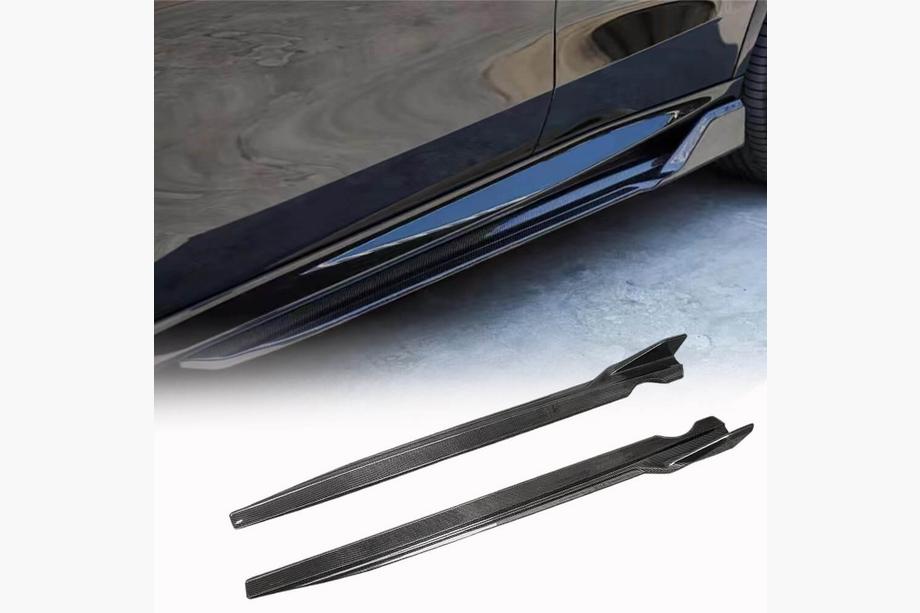 BMW X6 G06 2019–2027 Nakładki progowe (2018-2022, Carbon) Image