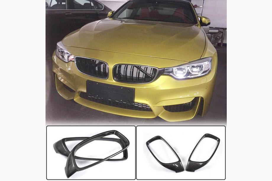BMW 4 Series F32/F33/F36 2012-2020 Obramowanie Atrapy Chłodnicy (Carbon) Image