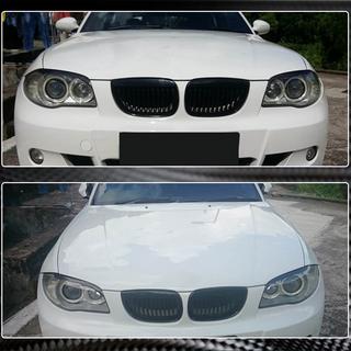 Brewki na reflektory (Carbon) BMW 1 Series E81/E82/E87/E88 2004-2011 zdjęcia 4