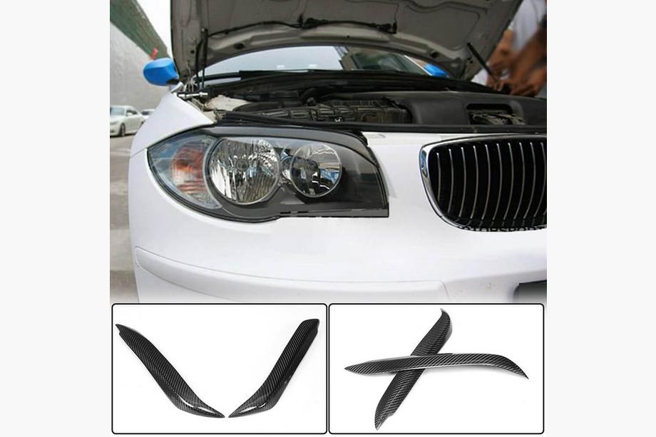 BMW 1 Series E81/E82/E87/E88 2004-2011 Brewki na reflektory (Carbon) Image