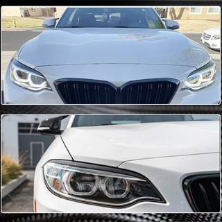 Brewki na reflektory (Carbon) BMW 2 Series F22/F23 2014-2021 zdjęcia 4