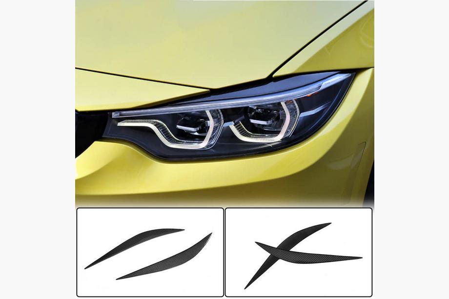 BMW 4 Series F32/F33/F36 2012-2020 Brewki na reflektory V1 (Carbon) Image