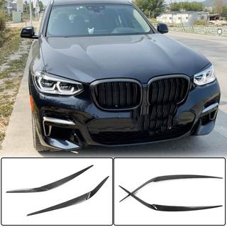 Brewki na reflektory (2018-2021, Carbon) BMW X3 G01 2018- zdjęcia 1