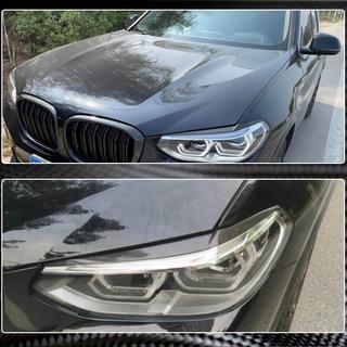 Brewki na reflektory (2018-2021, Carbon) BMW X3 G01 2018- zdjęcia 4