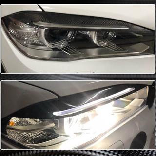 Brewki na reflektory V1 (Carbon) BMW X5 F15 2013-2018 zdjęcia 3