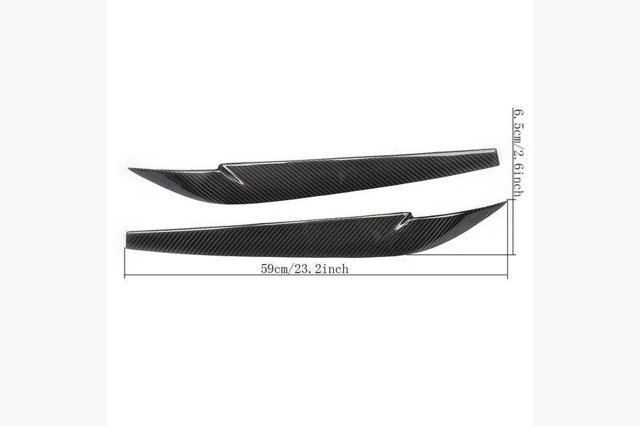 BMW X6 F16 2014-2019 Brewki na Reflektory Suchy Carbon V2 Zdjęcia 6