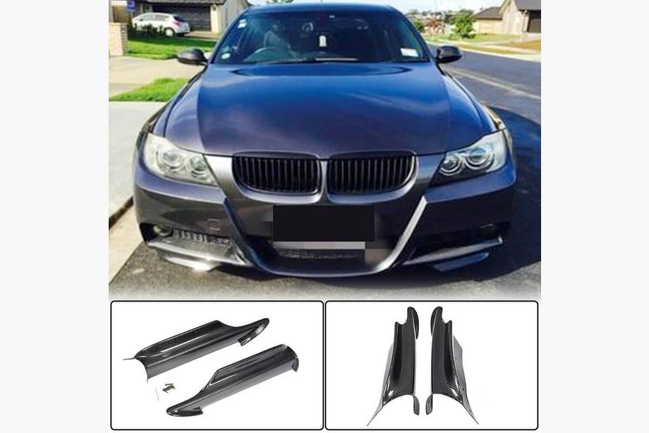 BMW 3 Series E90/E91 2005-2011 Flapy na przedni zderzak (do E90 2005-2008 M-Sport, Carbon) Image