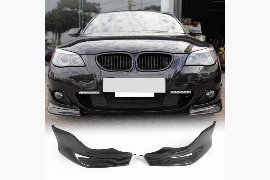 BMW 5 Series E60/E61 2003-2010 Nakładki Flap na Zderzak Przedni (do M-Sport, Carbon) Image