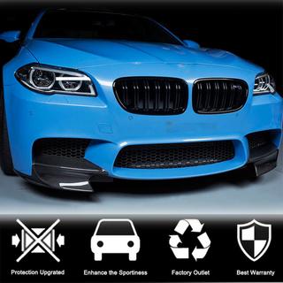 Nakładki Flap na Przedni Zderzak (do F10 M5, Carbon) BMW 5 Series F10/F11 2010–2016 zdjęcia 2