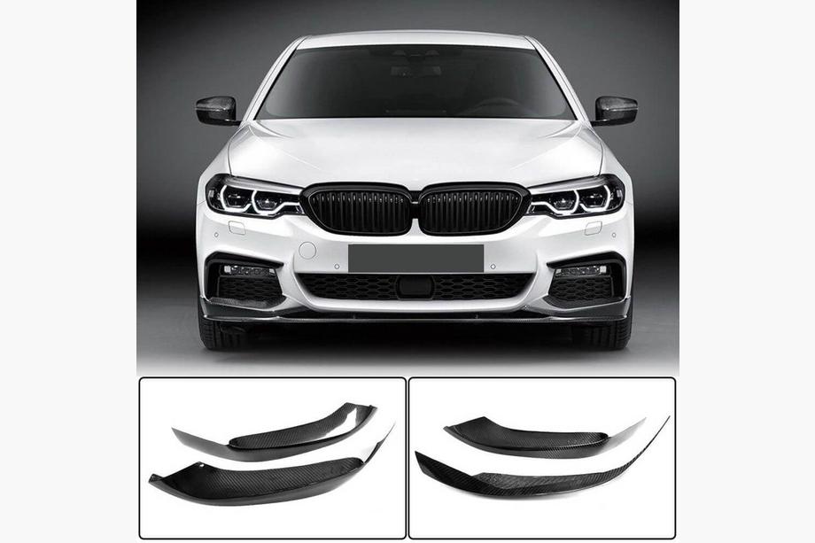 BMW Seria 5 G30/G31 2017–2023 Nakładki Flap V2 na Zderzak Przedni do M-Sport 2017-2020 Carbon Zdjęcia 1