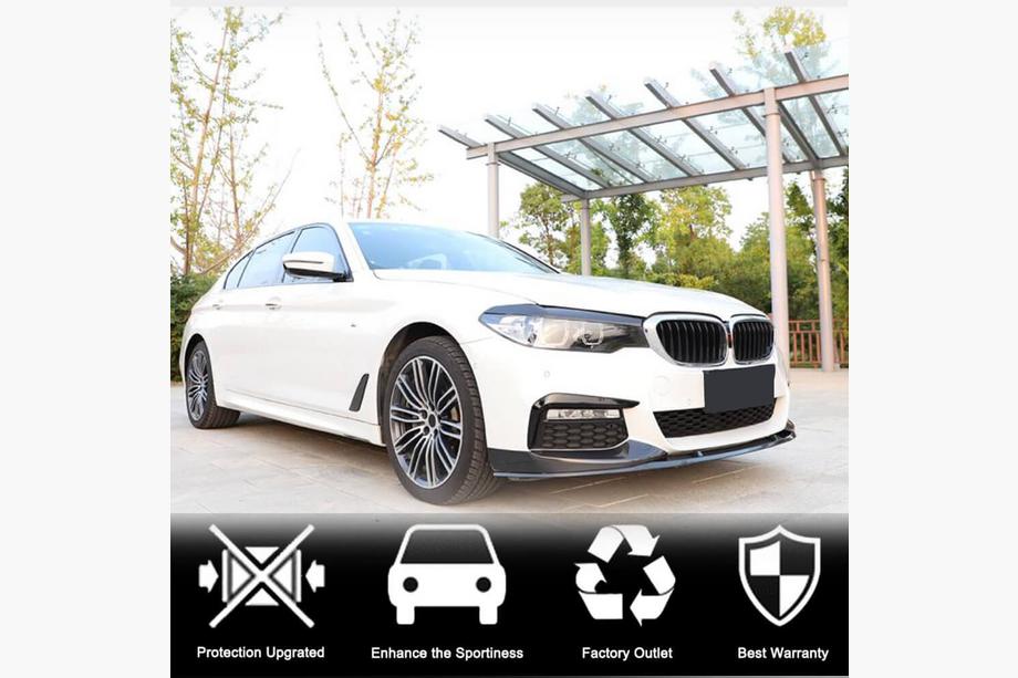 BMW Seria 5 G30/G31 2017–2023 Nakładki Flap V2 na Zderzak Przedni do M-Sport 2017-2020 Carbon Zdjęcia 3