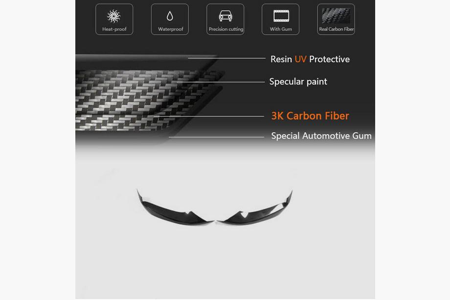 BMW Seria 5 G30/G31 2017–2023 Nakładki Flap V2 na Zderzak Przedni do M-Sport 2017-2020 Carbon Zdjęcia 6
