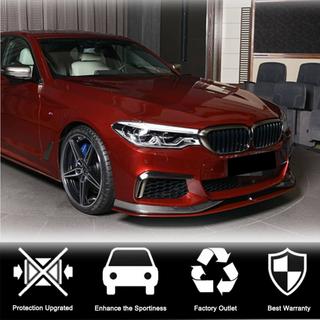 Nakładki na przedni zderzak Flap V3 do M-Sport 2017-2020 Carbon BMW Seria 5 G30/G31 2017–2023 zdjęcia 2