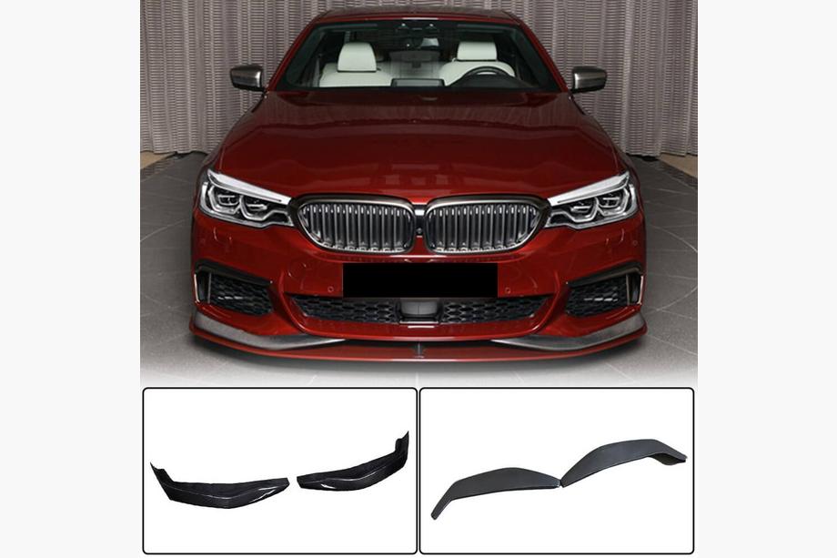 BMW Seria 5 G30/G31 2017–2023 Nakładki na przedni zderzak Flap V3 do M-Sport 2017-2020 Carbon Image