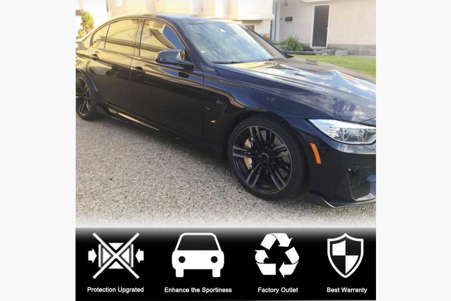 BMW 3 Series F30/F31 2012-2019 Nakładka na przedni zderzak Flap V2 (do F80, Carbon) Zdjęcia 3