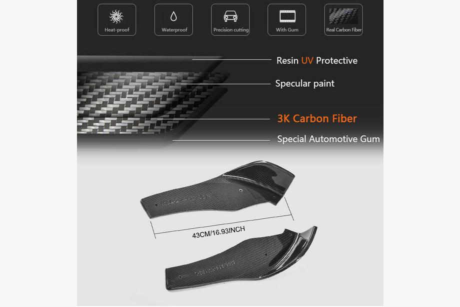 BMW 3 Series F30/F31 2012-2019 Nakładka na przedni zderzak Flap V2 (do F80, Carbon) Zdjęcia 6